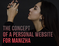 Personal website for the singer Manizha