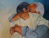 "AQUEL QUE A MI ME GUÍA" - oil on canvas - 30x40 cm