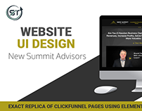 Website Ui for New Summit Advisors