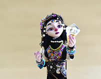 Fortune Teller Victoria, collectible art doll