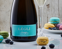 Légli Champagne packaging