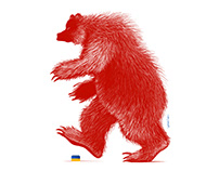 Russian bear – Poster for Ukraine
