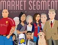 Market segment caricatures
