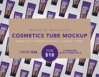 Tube Cosmetics Mockup - Bundle