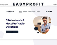 Easyprofit CPA Network landing page