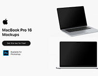 Macbook Pro 16 Mockups