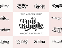 The Modern Serif font bundle