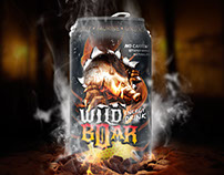 Wildboar - Energy Drink Label Design