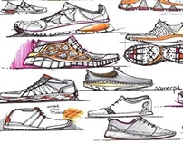 Footwear Hand sketches Set #1