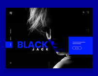 Dark, edgy, bold and simple website design