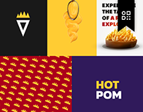 Visual Identity - Hot Pom (Resturant Fast Food) | مطعم