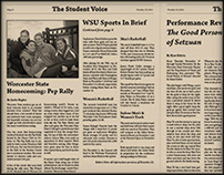 The Student Voice @ Worcester State - Newspaper Layout