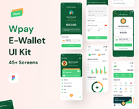 Wpay App - Modern E-wallet App UI Design Kit