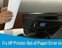 HP Printer Out of Paper Error- How to Fix?