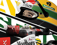 Ayrton Senna Poster