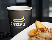 Andy's Coffee Cup Packaging. Enjoy your coffee!