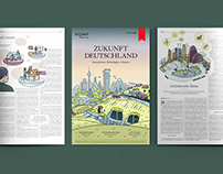 Zukunft Deutschland | Cover + Editorial Illustrations