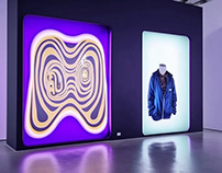 Retail + gallery concept featuring reaction-diffusion