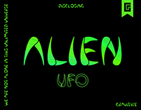 Alien UFO - Display Font