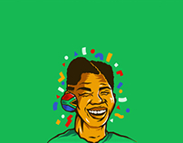 Nelson Rolihlahla Mandela (iPad Illustration)