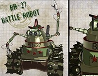 BR-27 Battle Robot Character Design