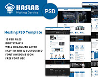 Haslab - Hosting PSD Template