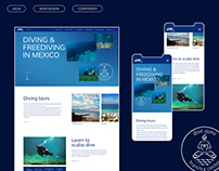 Corporate website design / Diving company
