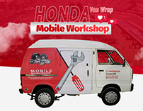 Honda Van Wrap Mobile Workshop