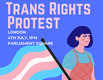 Trans Rights Protest promotion