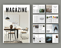 Black and White Magazine Layout (Download)