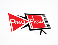 Red Flow Production Logo Design
