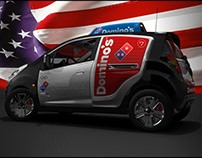 Domino's Pizza car delivery SparkUS by Vasilatos Ianis