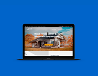 Landing page for a construction company SVK WoodStone