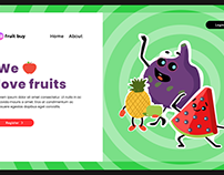 Web Design concept Fruit Store