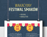 Posters and newsletter designs - Holiday Food Festival