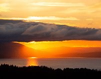 Sunset sur Gaspé