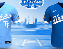 2022 MLB ASG  AL and NL Jersey Concepts on Behance