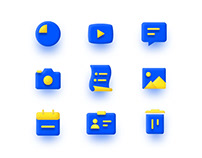 Icons set for Social App