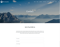 Contact Page - Minimalist WordPress Theme