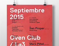 Oven Club. Posters 2015
