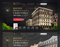 UI UX One Page Premium House in Moscow