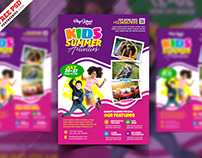 Kids Summer Activity Camp Flyer PSD