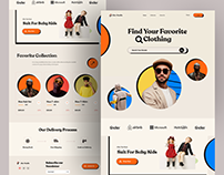 E-commerce website landing page