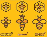 Bee logo set 2