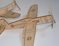 Balsa Wood Promotional Airplane