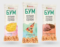 Design of packaging snacks in watercolor style