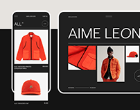 Aime Leon Dore | E-commerce Redesign Concept