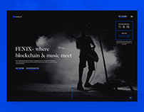 FENIX - Blockchain Music Application Website