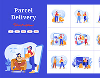 M462_Parcel Delivery Illustration Pack