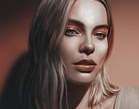 Margot Robbie digital Painting